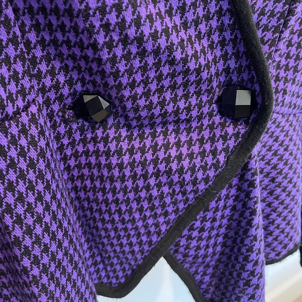 Vintage Bernie Blue II Peplum Jacket Size M - Picture 8 of 8